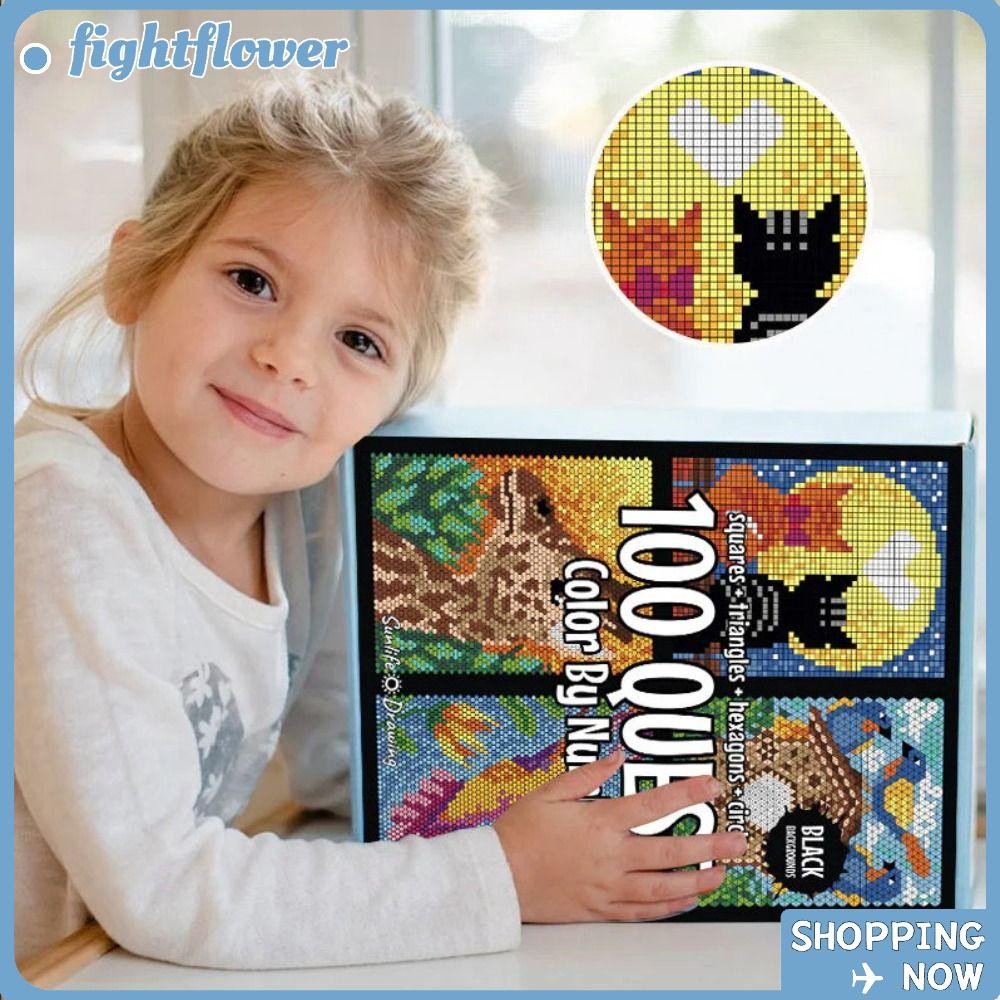 FIGHT Color By Numbers Book สมุดระบายสีคลายเครียดสร้างสรรค์ ของขวัญผ่อน ...