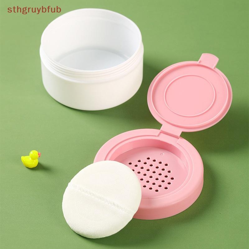 STHB Baby Body Powder Container Case With Powder Puff Portable Safety ...