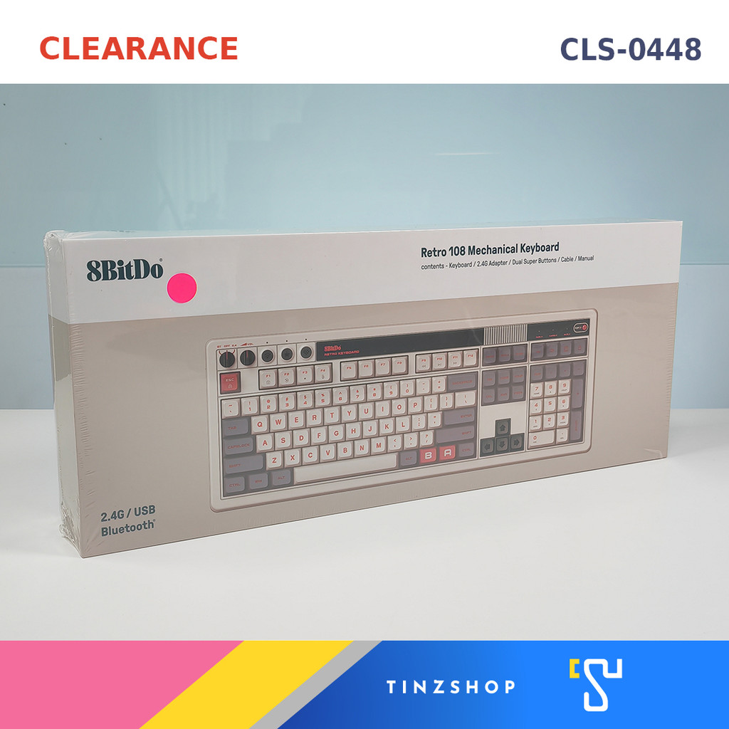 [Clearance] CLS-0048 8Bitdo Retro Mechanical Keyboard 85HA01 Bluetooth ...