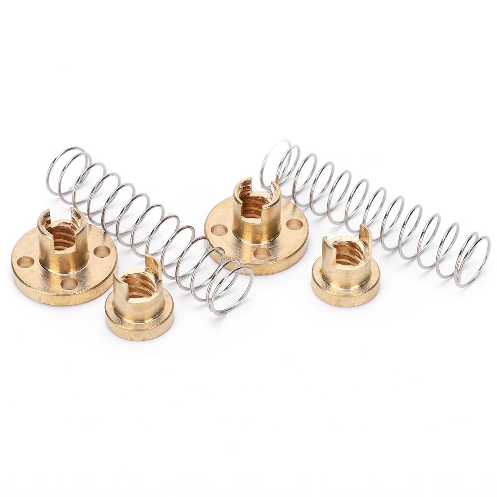 ช่องว่างกำจัดน็อต T8 anti - backlash Spring Brass สำหรับเครื่องพิมพ์ 3 ...