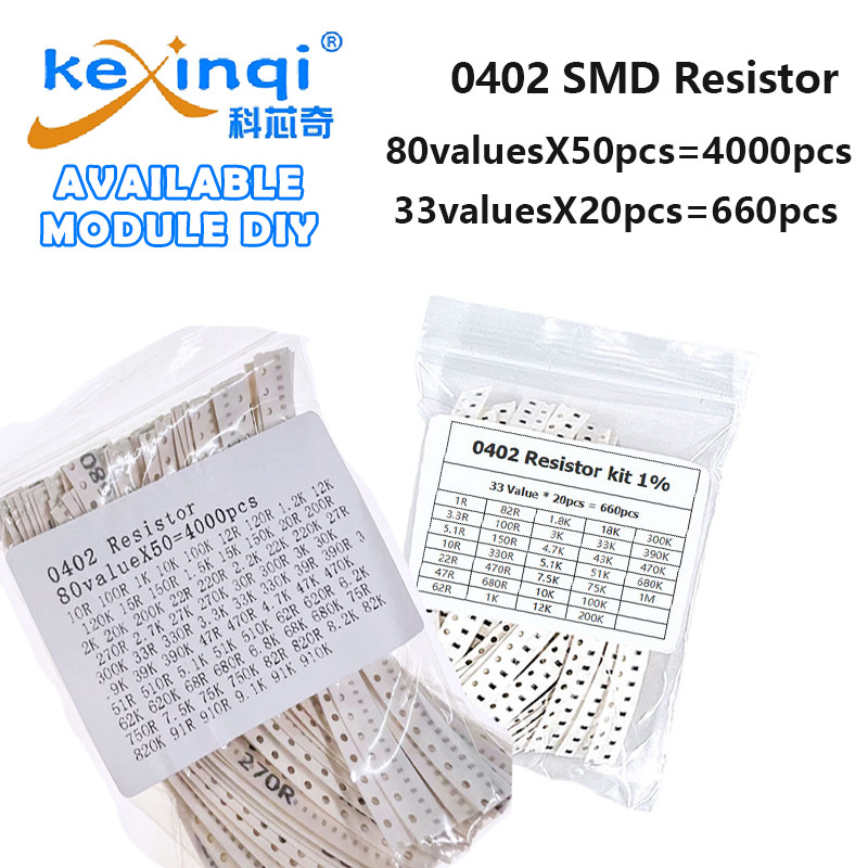 Kit Résistances SMD 0805 – 5525 Pièces – 170 Valeurs – échantillons Rangés Dans Un Livre – Pour Réparation électronique, Prototypage, DIY
