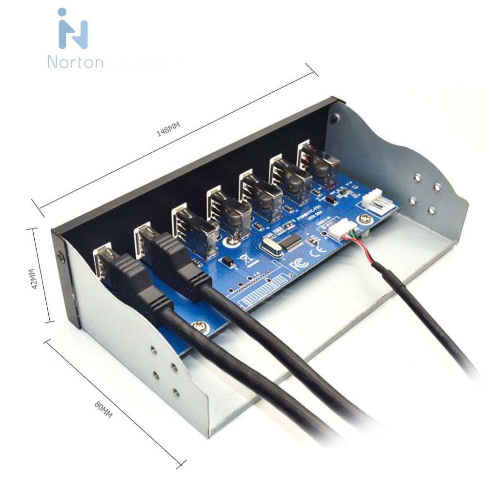 ฮับ 5.25 นิ้ว 19 พินถึง 2 USB 3.0+4 USB 2.0+BC1.2 แผงหน้าออปติคัลไดรฟ์ ...