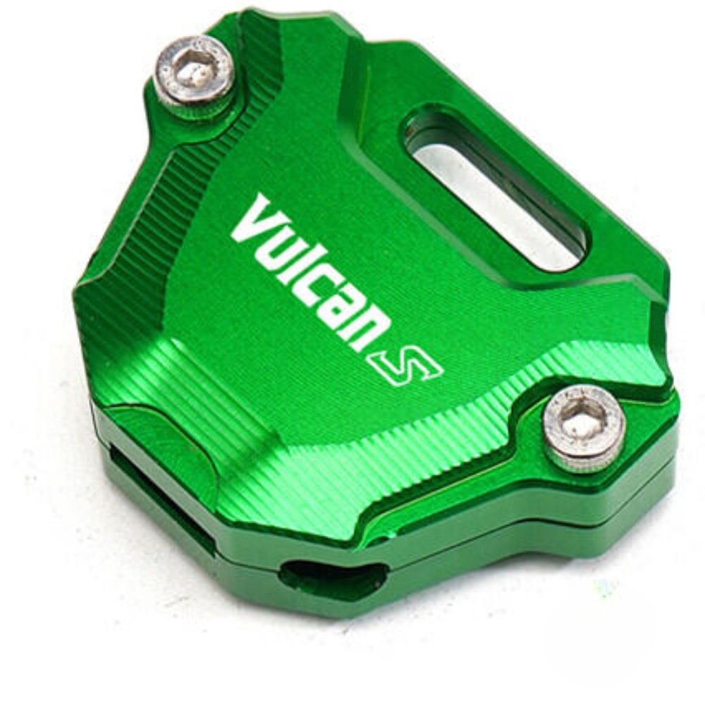 thumbnail image 2 of Motorcycle Handlebar End Plugs For Vulcan S 650 (VN650) 2015-2025 – Aluminum & Rubber Grips, Bar Sliders, Green 2 of 13