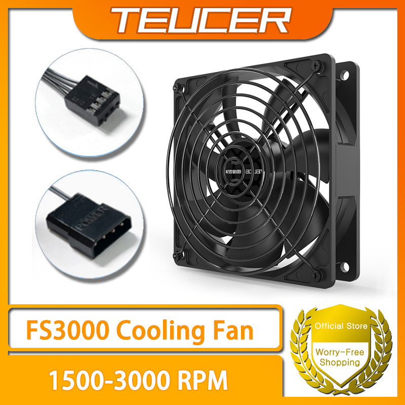 Teucer FS3000 พัดลมระบายความร้อน 1500-3000RPM 12V พัดลมคอมพิวเตอร์ ...