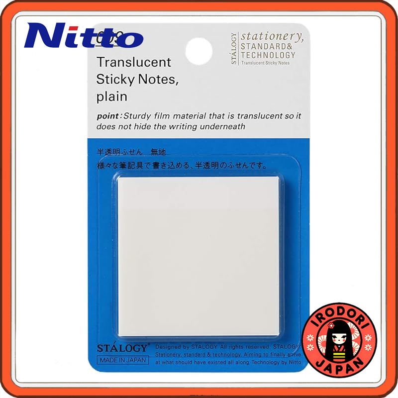 NITOMS STALOGY Film Sticky Notes Semi-Transparent 50mm Width S3032 ...