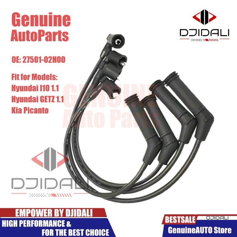 27201-02h00 สายหัวเทียนหรือสายไฟความตึงเครียดสูงสําหรับ Hyundai I10 1.1 ...
