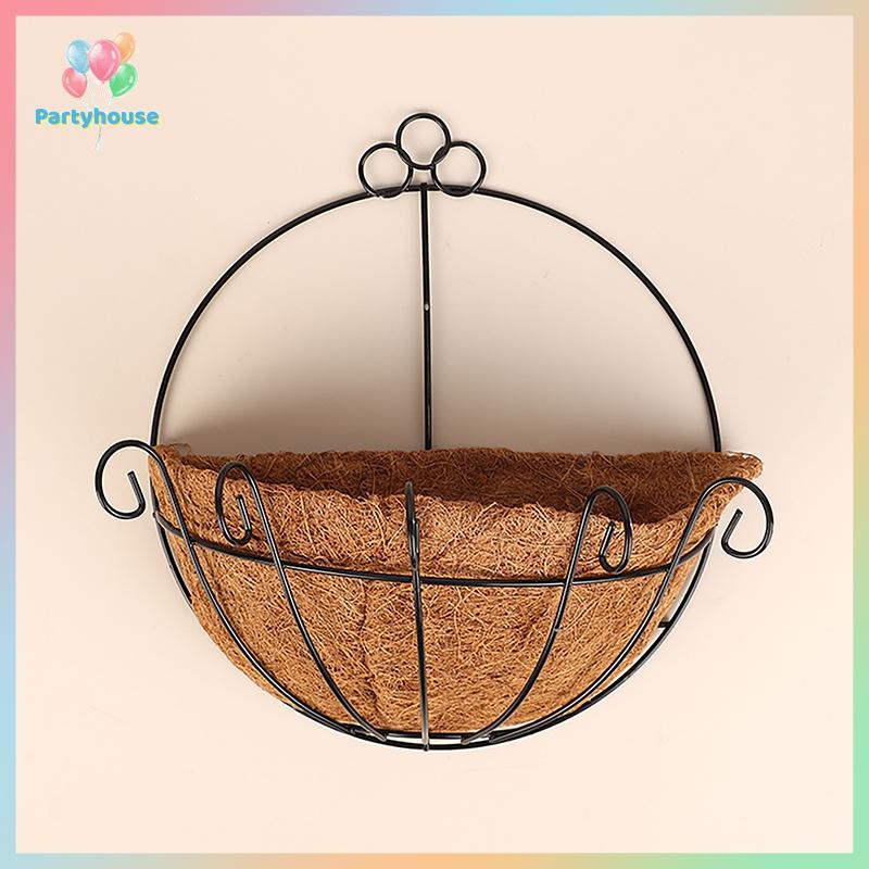 Uvig> กระถางดอกไม้เหล็ก Coco Coir Liner แขวน DIY Garden แขวนชาวไร่
