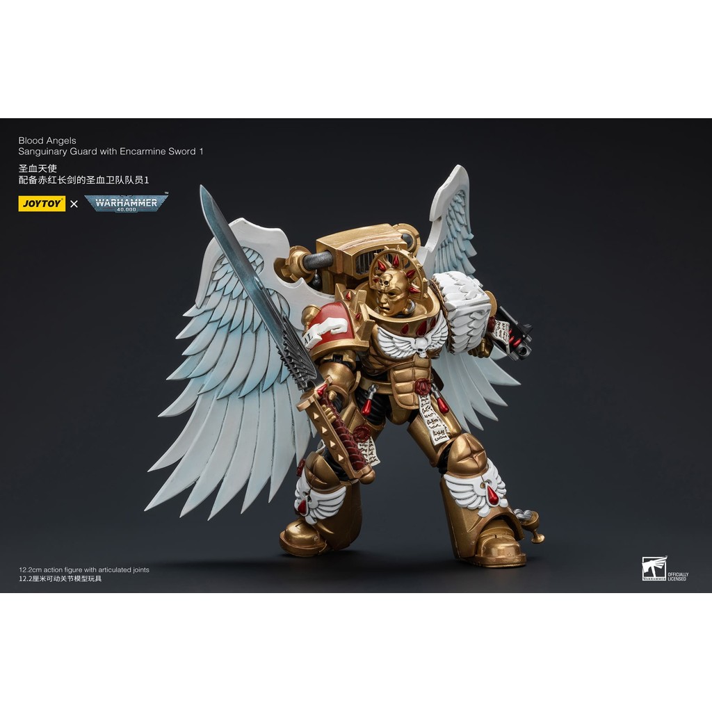 JoyToy Space Marines - Blood Angels - Combat Patrol Blood Angels Sanguinary Guard 1 With Inferno Pistol And Encarmine Blade 118 6927054401840