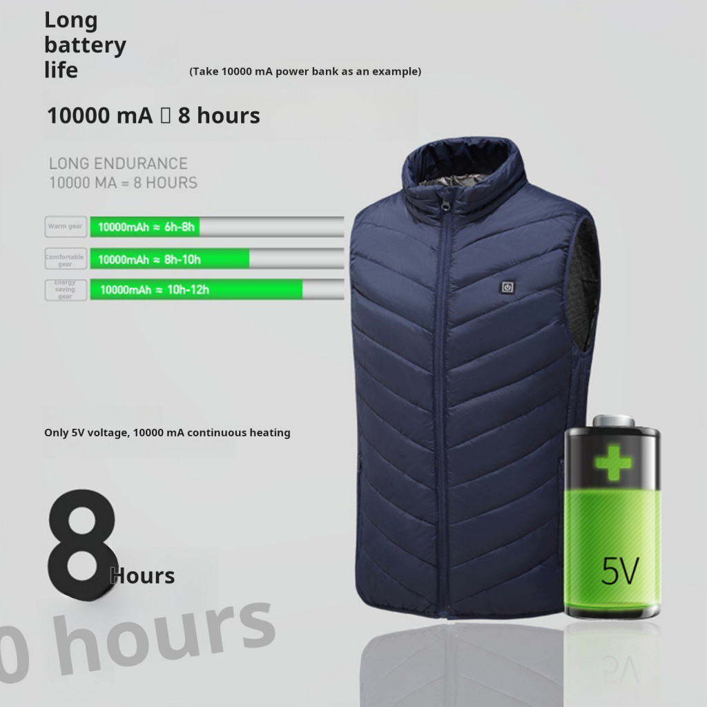 Far-infrared Thermal Distribution Jacket Anti-pilling Thermal Vest Usb ...