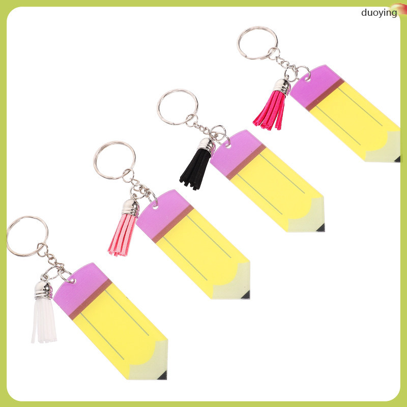 พวงกุญแจอะคริลิค Letter Pencil Chains ครู Back to School พวงกุญแจ ...