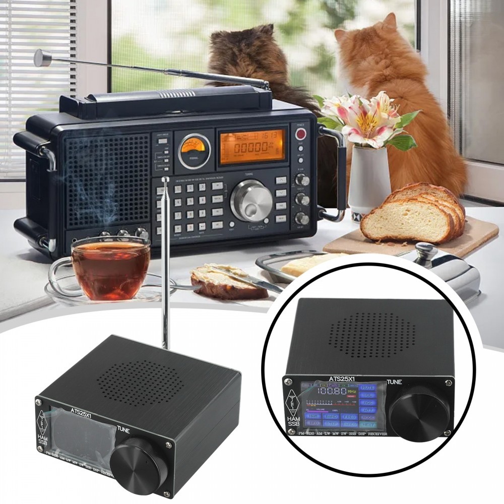 Si4732 Radio 3.5mm Stereo Audio Output HAM Range Fast Channels FM/AM/SW ...