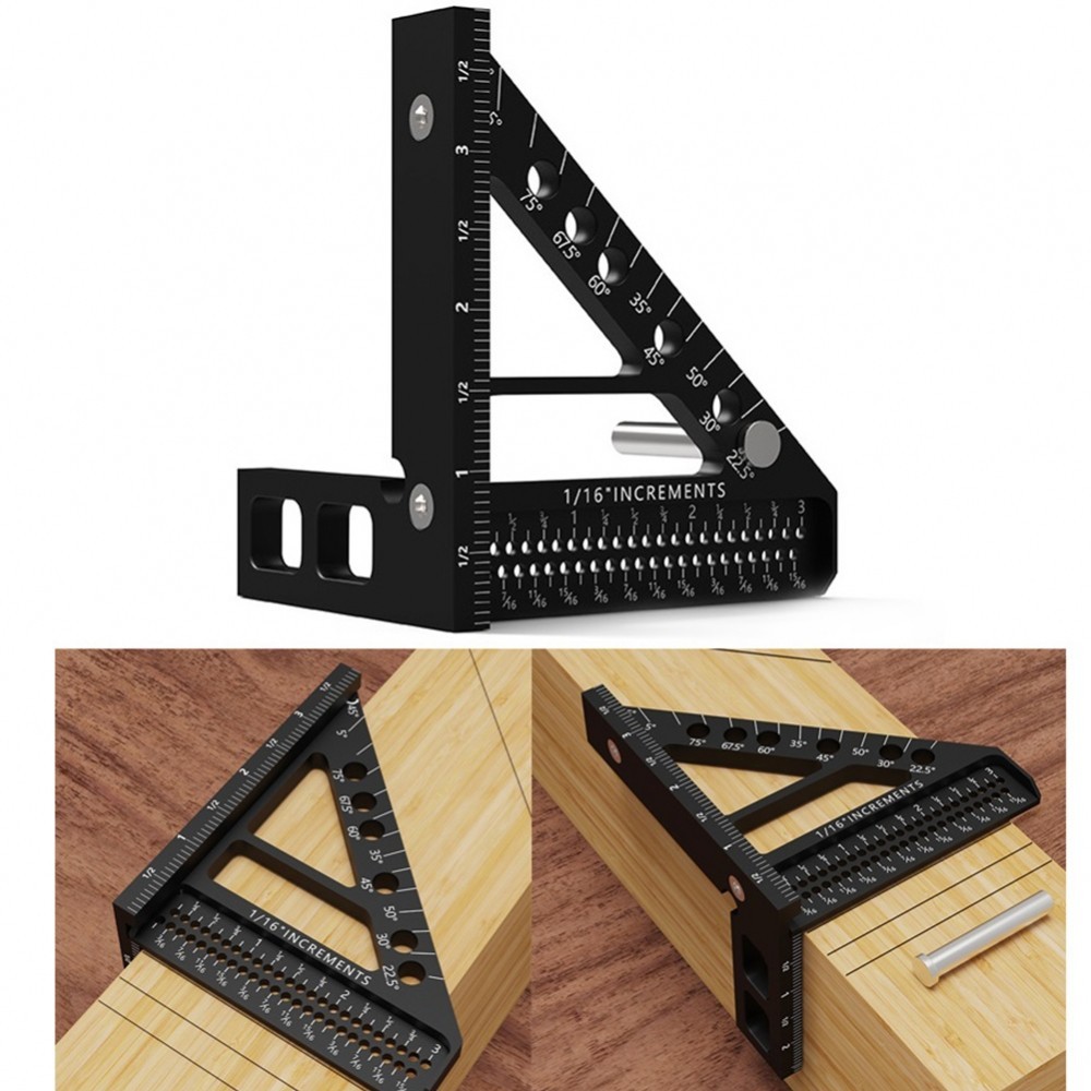Aluminum Miter Triangle Ruler Compact And Portable Secure And ...