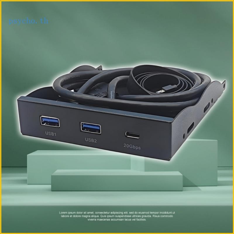 แผงอินเทอร์เฟซ Psy 19Pin TypeE พร้อมฮับ USB 3 2 และ Type C 20Gbps ...