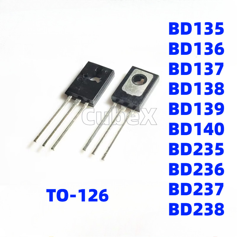 20 ชิ้นทรานซิสเตอร์เดิม BD135 BD136 BD137 BD138 BD139 BD140 BD235 BD236 ...