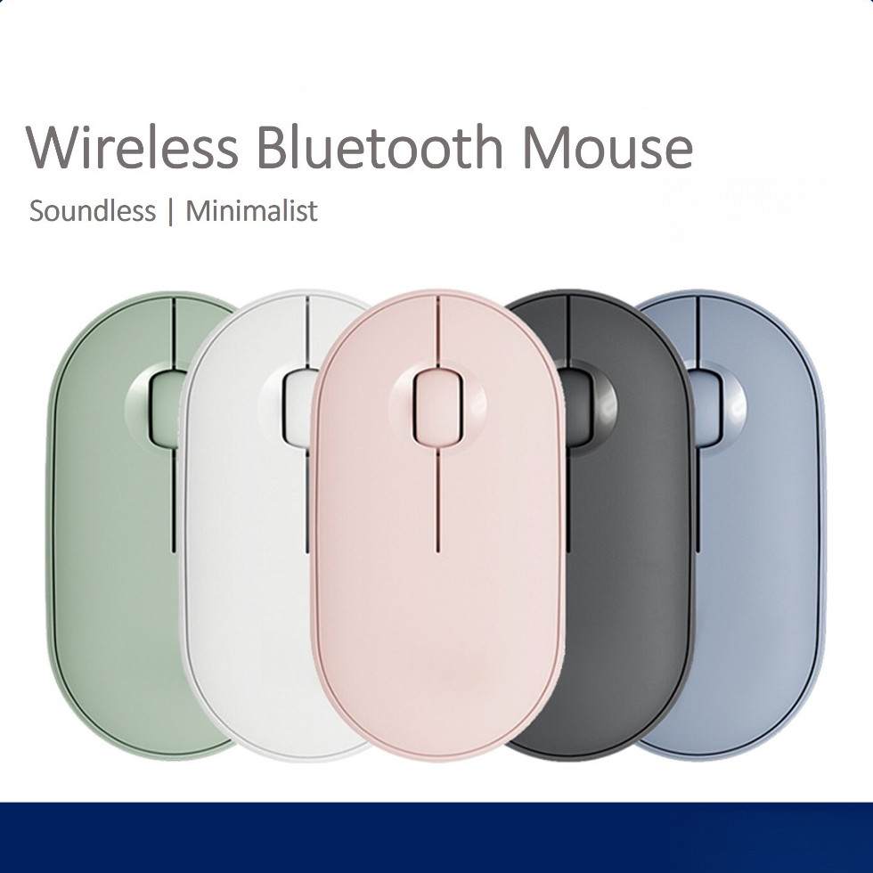 Pebble เมาส์บลูทูธไร้สาย Qite Soundless Minimalist Mouse การติดตามแสง ...