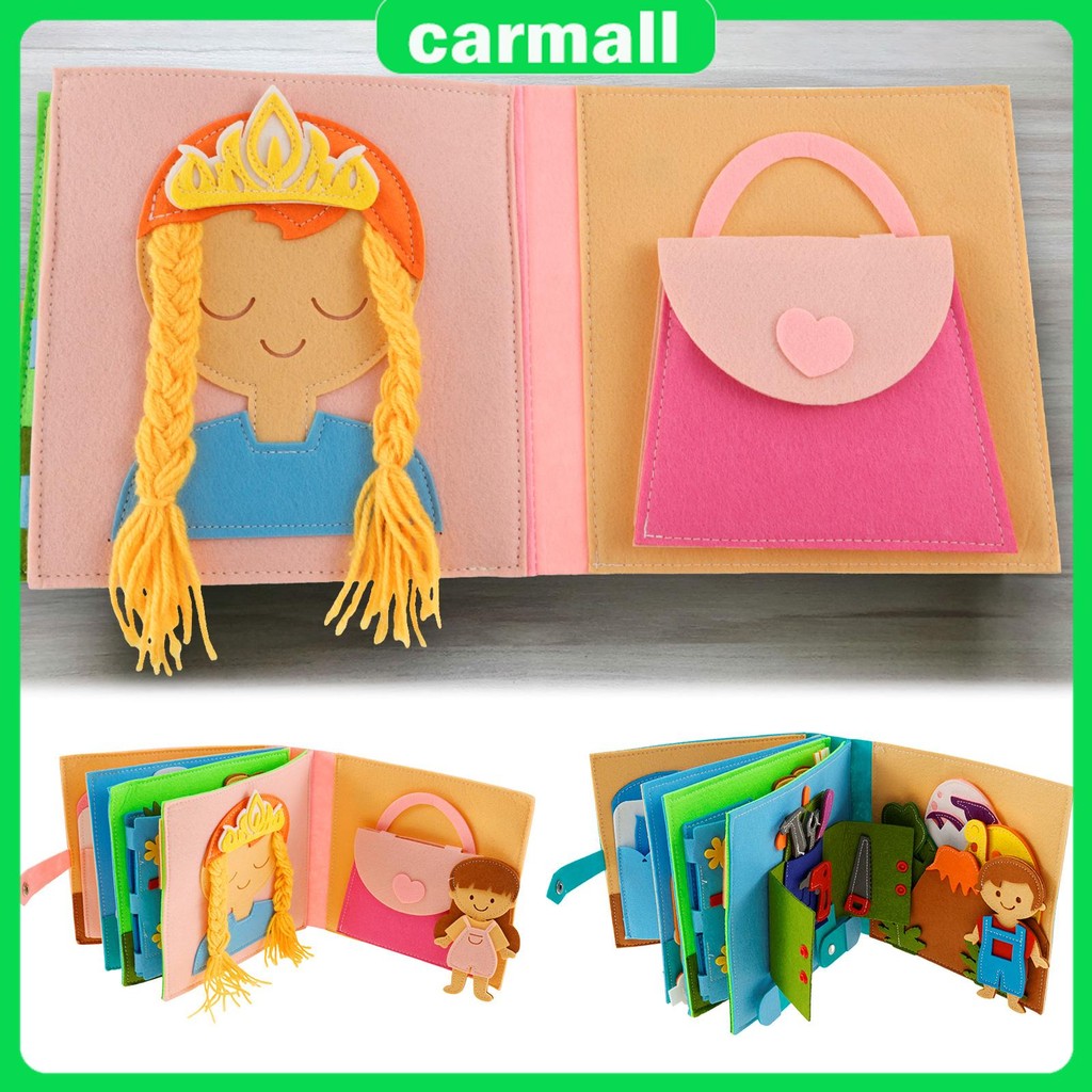 Montessori Busy Book Early Learning Felt Busy Book การศึกษาหนังสือที่ ...