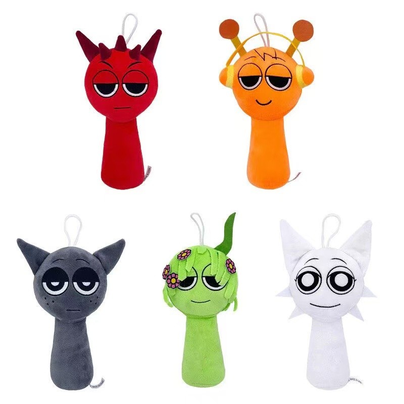 Sprunki Incredibox sprunki Wenda สีเทา Oren Raddy ตุ๊กตาของเล่น ...