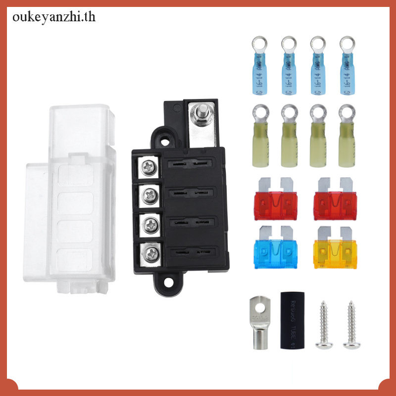 Kit Car Gadgets Power Distribution Blocks ฟิวส์ Puller Gauge ผู้ถือ