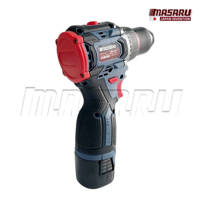 MASARU รุ่น SCD-110 18V แรงบิด 55 N.m สว่านไร้สาย 2 ระบบ มอเตอร์ Brushless แบตสว่าน อุปกรณ์ครบกล่อง สว่านไฟฟ้า