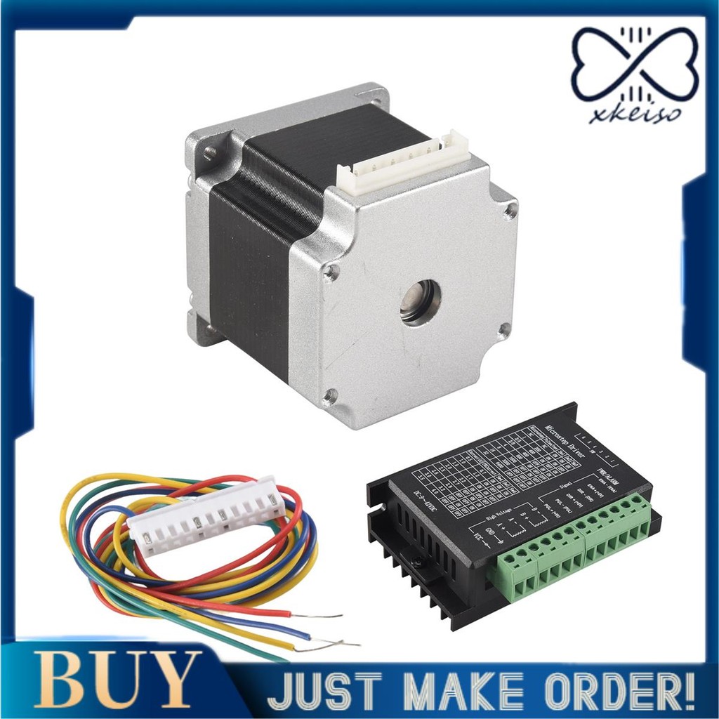 Motor De Passo 2x Nema 23 23hs5628 57 Motor 2.8a Com Tb6600 | Frete grátis