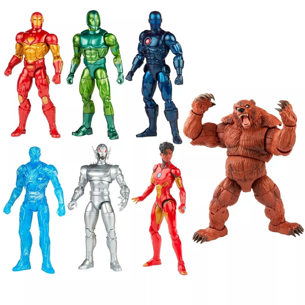 ฟิกเกอร์ Marvel Legends จำนวนมาก Marvel Iron Man Ultron Ironheart ...