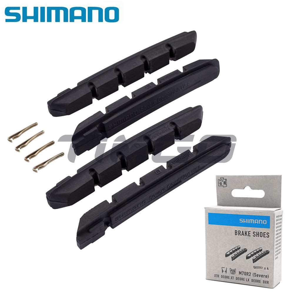 Plaquettes De Frein VTT Shimano M70R2 – Pour V-brake, XTR/XT/LX, Neuves