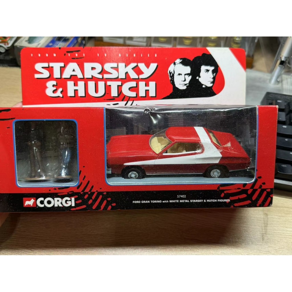 Corgi Toys Ford Torino 1/36 Starsky & Hutch édition Great Britain Avec Antennes
