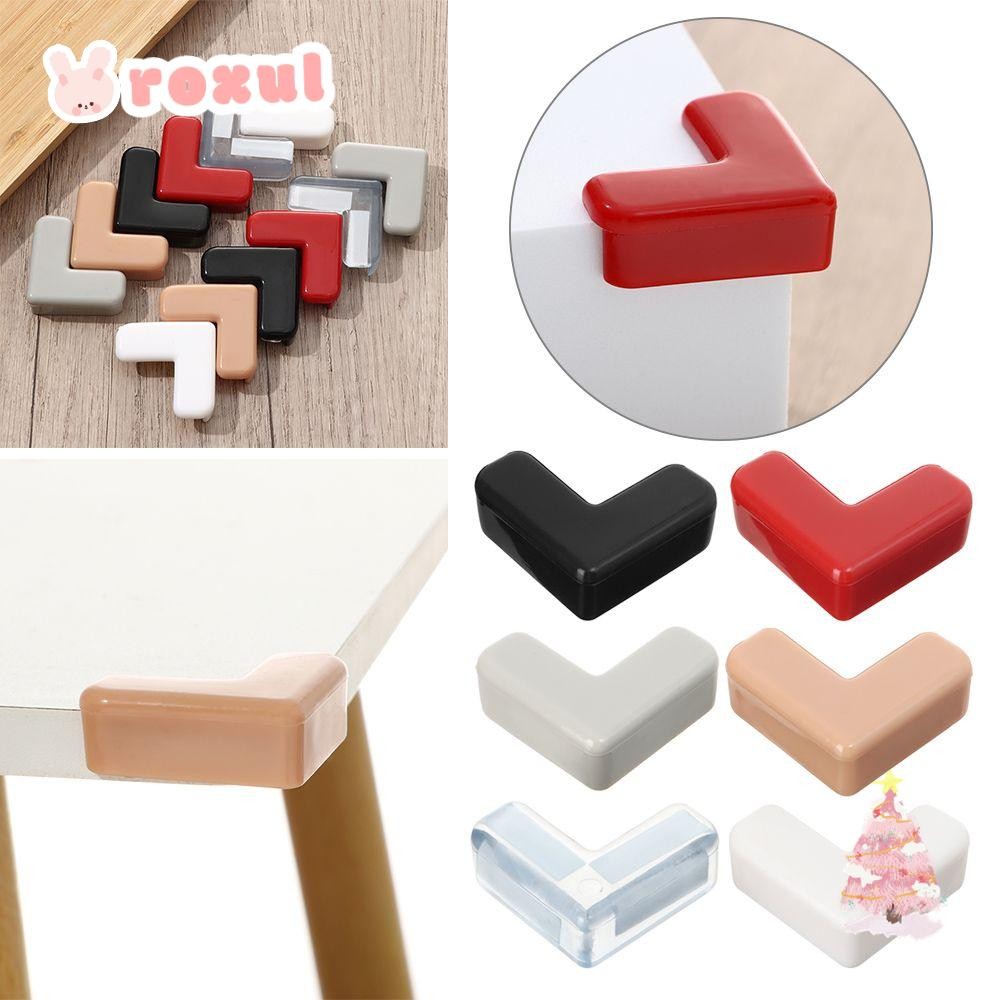 ROXUL 4 ชิ้นมุมยามนุ่มความปลอดภัยโต๊ะโต๊ะตัวป้องกันมุม | Shopee Thailand