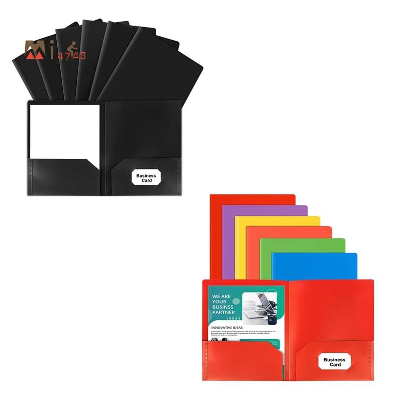 Mi4743Folders With Pockets, 25 Pack 2 Pocket Folders Fit Letter Size ...