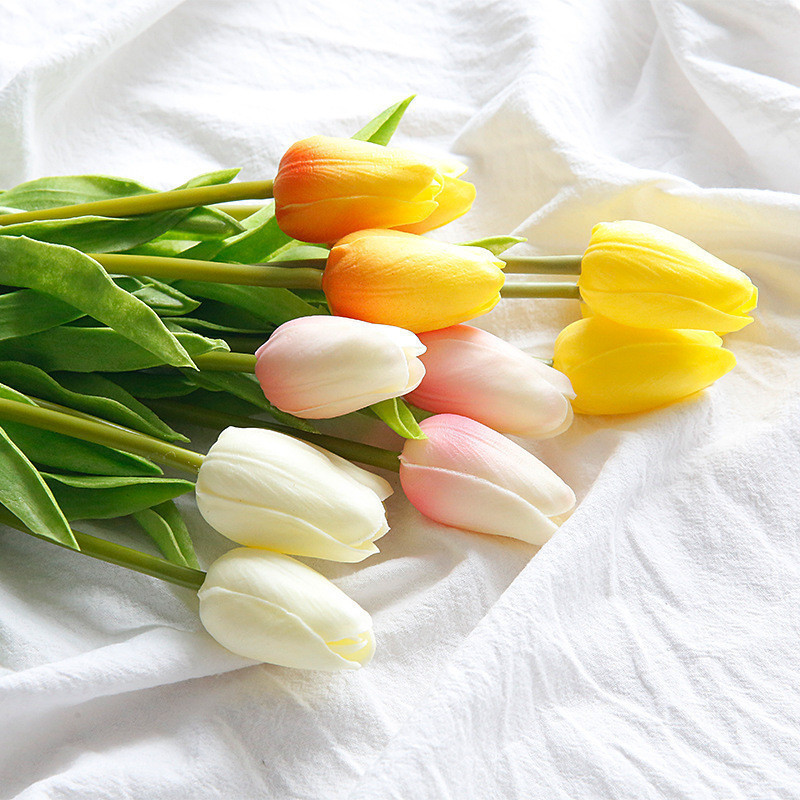 ดอกทิวลิป ทิวลิปปลอม Tulip Flower ดอกไม้ปลอม ทิวลิป พร้อพถ่ายรูป prop ...