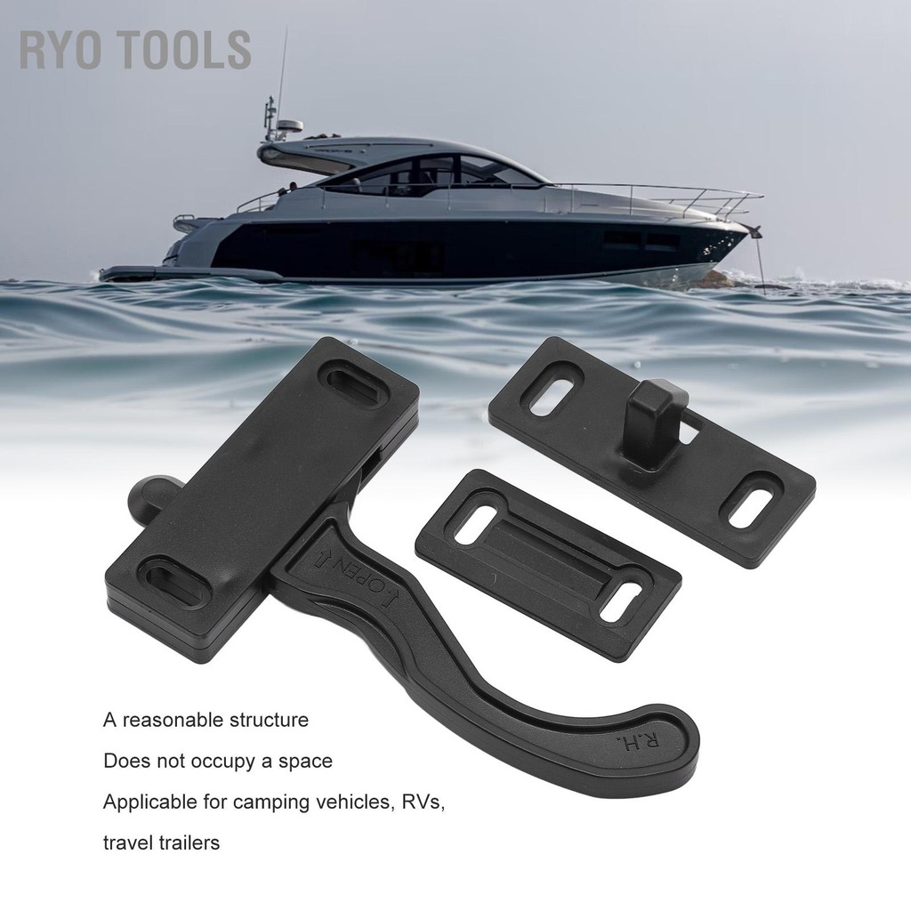 Ryo Tools ชุดสลักประตูหน้าจอ RV มือจับขวาติดตั้งง่ายทนทาน ABS ชุดสลัก ...