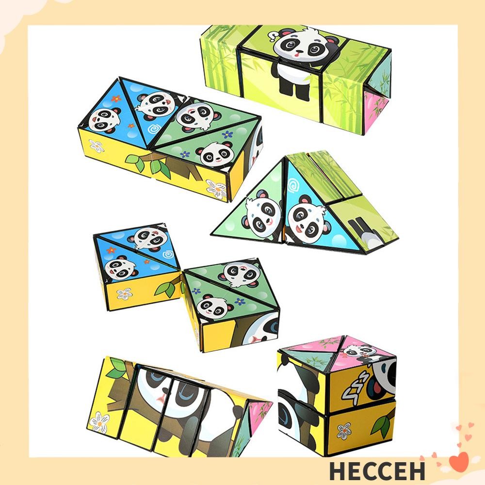 ปริศนา HECCEH ของเล่นขนาดเล็กสามมิติ, Flipping Panda Infinite Magic ...