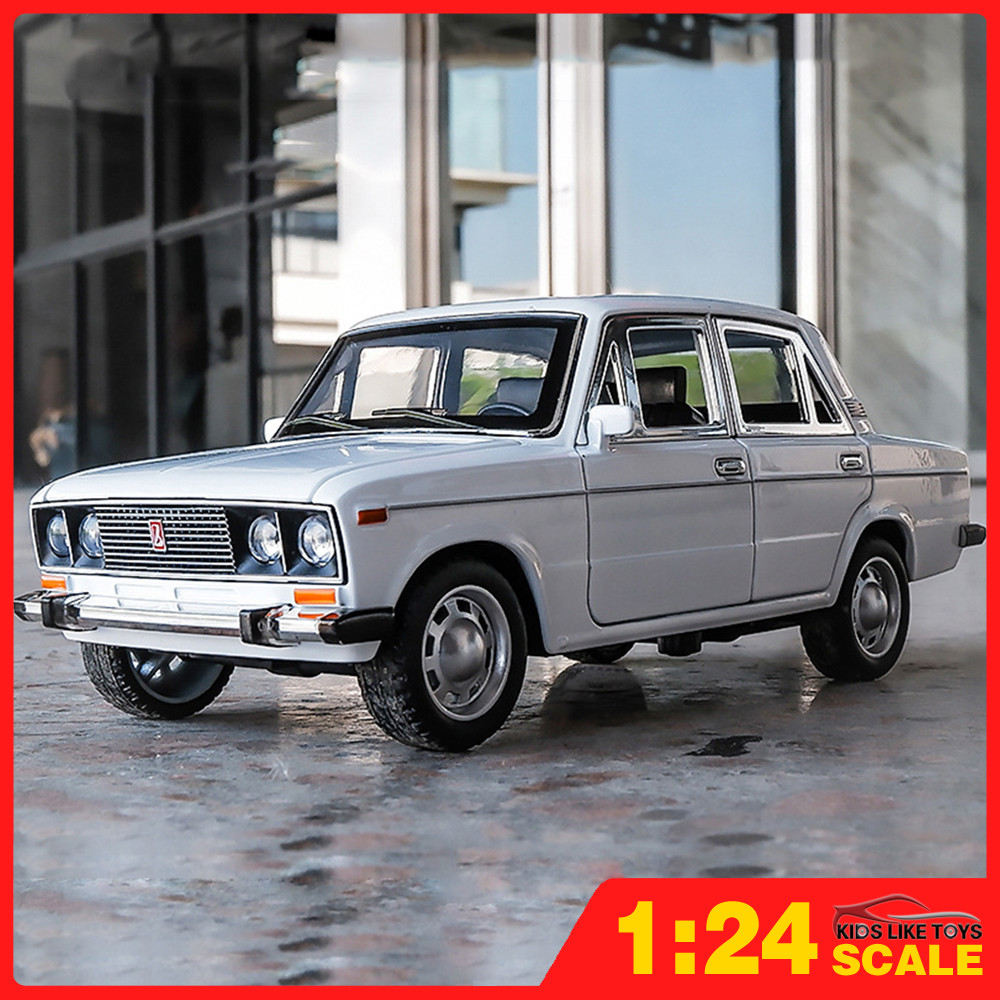 Klt 1:24 Lada 2106 โมเดลรถเหล็กรถโลหะผสมของเล่นของขวัญสําหรับเด็กเด็ก ...