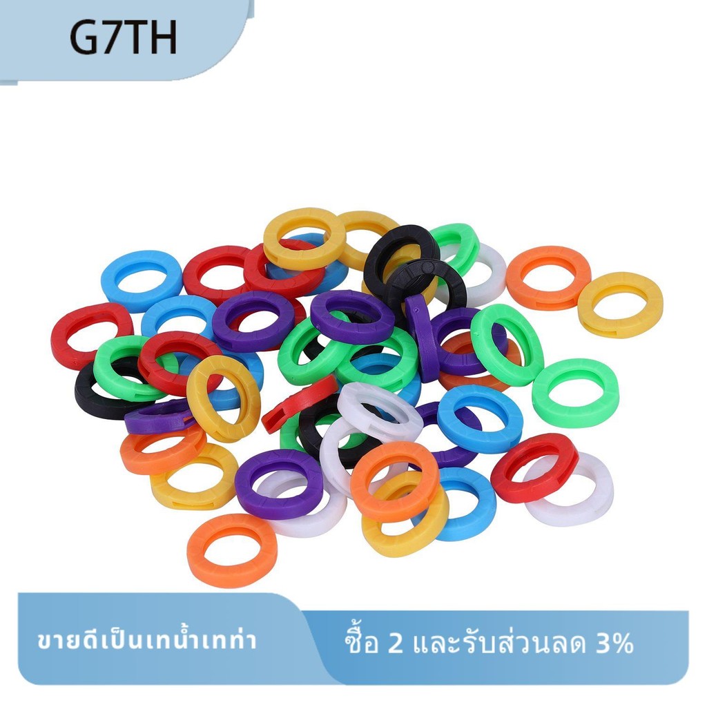 50 ชิ้นขนาดเล็ก ID Identify Key Ring Cap Tag | Shopee Thailand