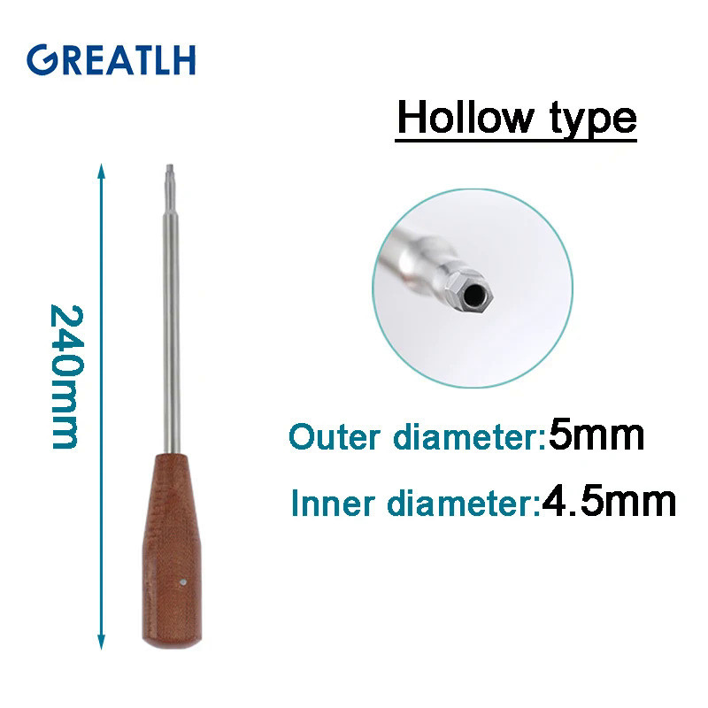 Orthopedic trument Bone Screwdriver Hex Head Hollow Triangle ...
