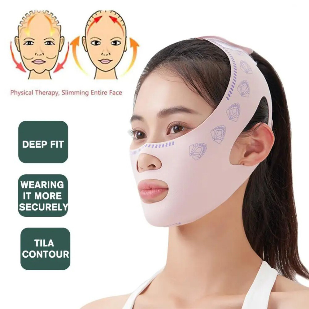 COZII สายรัดแน่นกระชับสัดส่วนแก้มคาง V ใบหน้ายกผิวหน้ายกกระชับสัดส่วนสายรัดป้องกันริ้วรอยความงามของหน้ากากบำรุงผิวตอนนอน