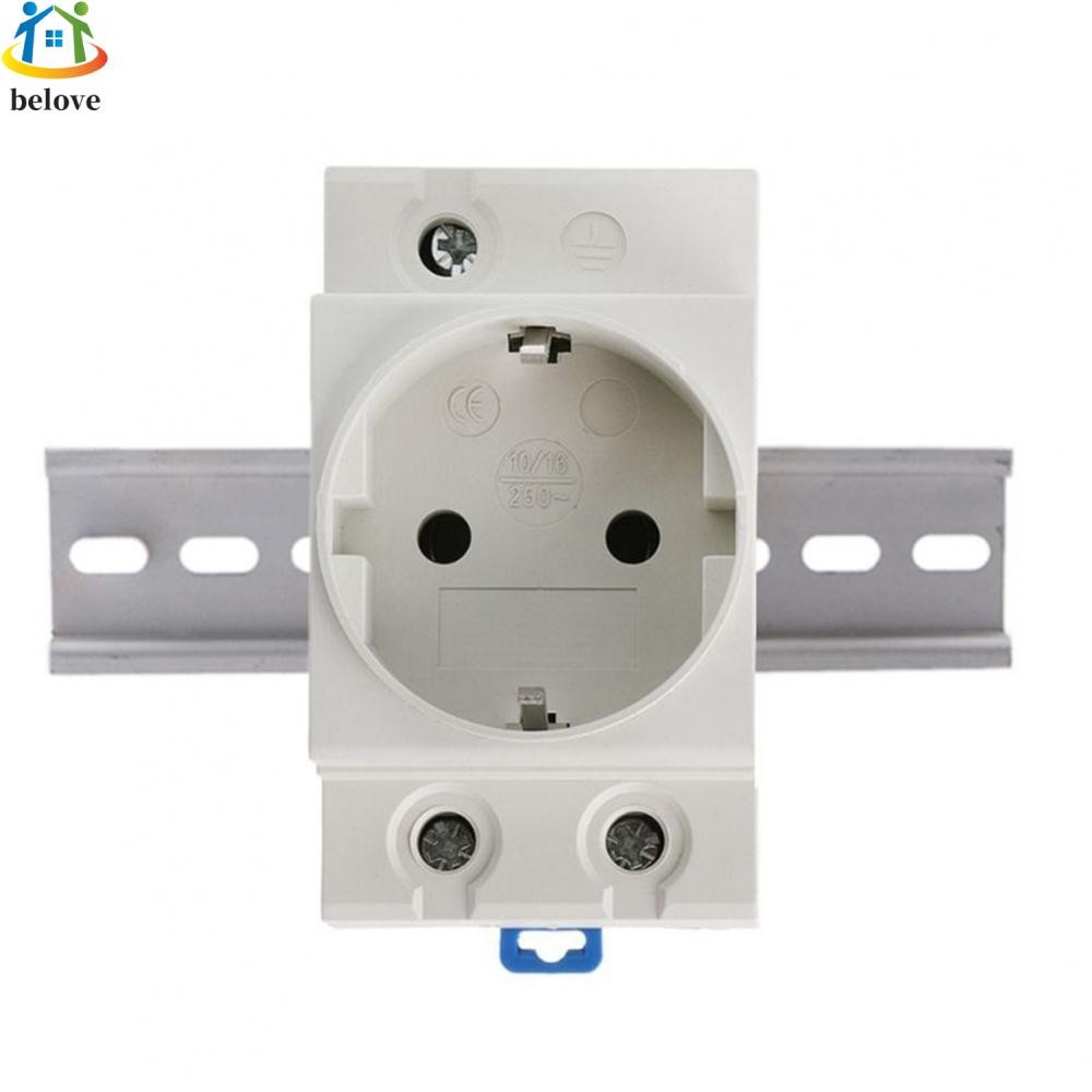 Din Rail Socket 16A 220V AC Connector 1 ชิ้น AC Rail Socket Plug ...