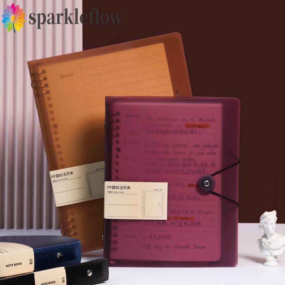 Sparkleflow A5/B5/A4 Binder Cover, ฝาครอบด้านใน Notebook Binder หลวม ...