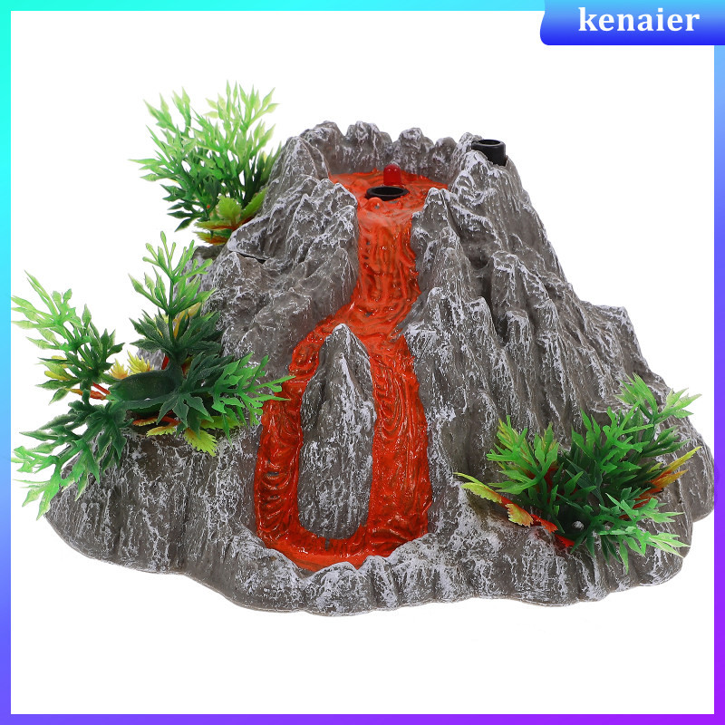 คอมโพสิต Volcano รุ่น Aquarium Decor เด็กภูเขาไฟสเปรย์ไฟฟ้า Prop ของ ...