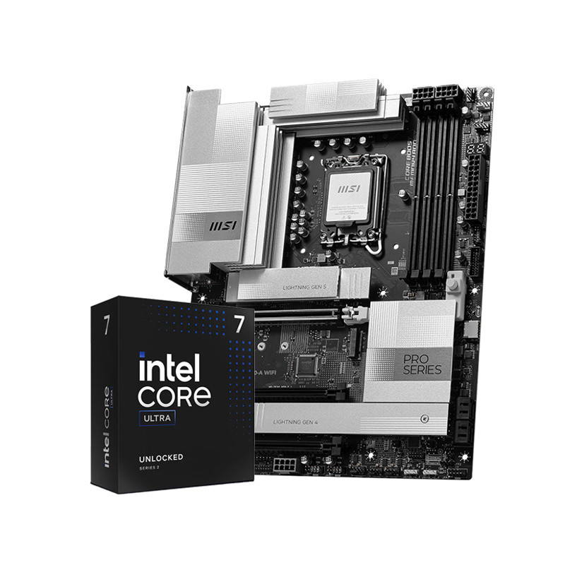 ชุด CPU Intel Core Ultra 7 265K แบบกล่องพร้อมเมนบอร์ด MSI Z890 A DDR5 ...