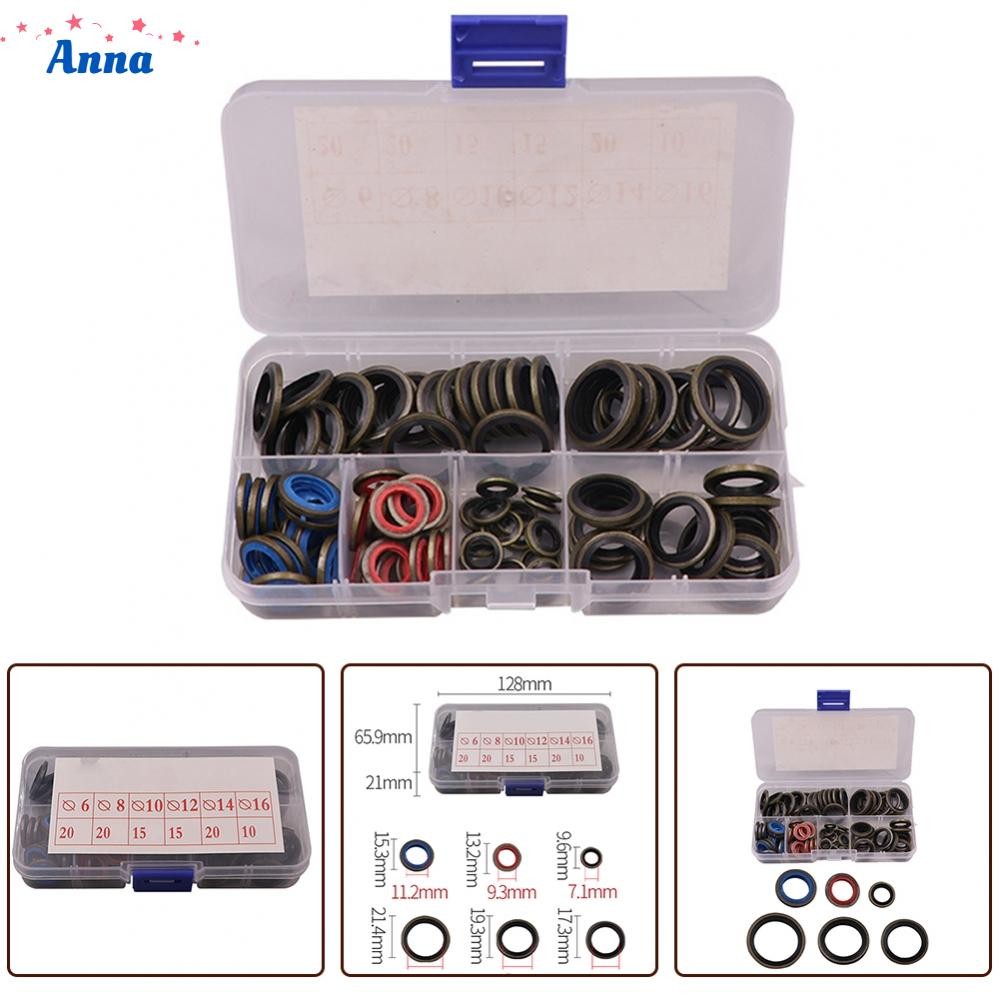 【Anna】Easy Identification and Access 100 Pcs Lock Washer Assortment ...
