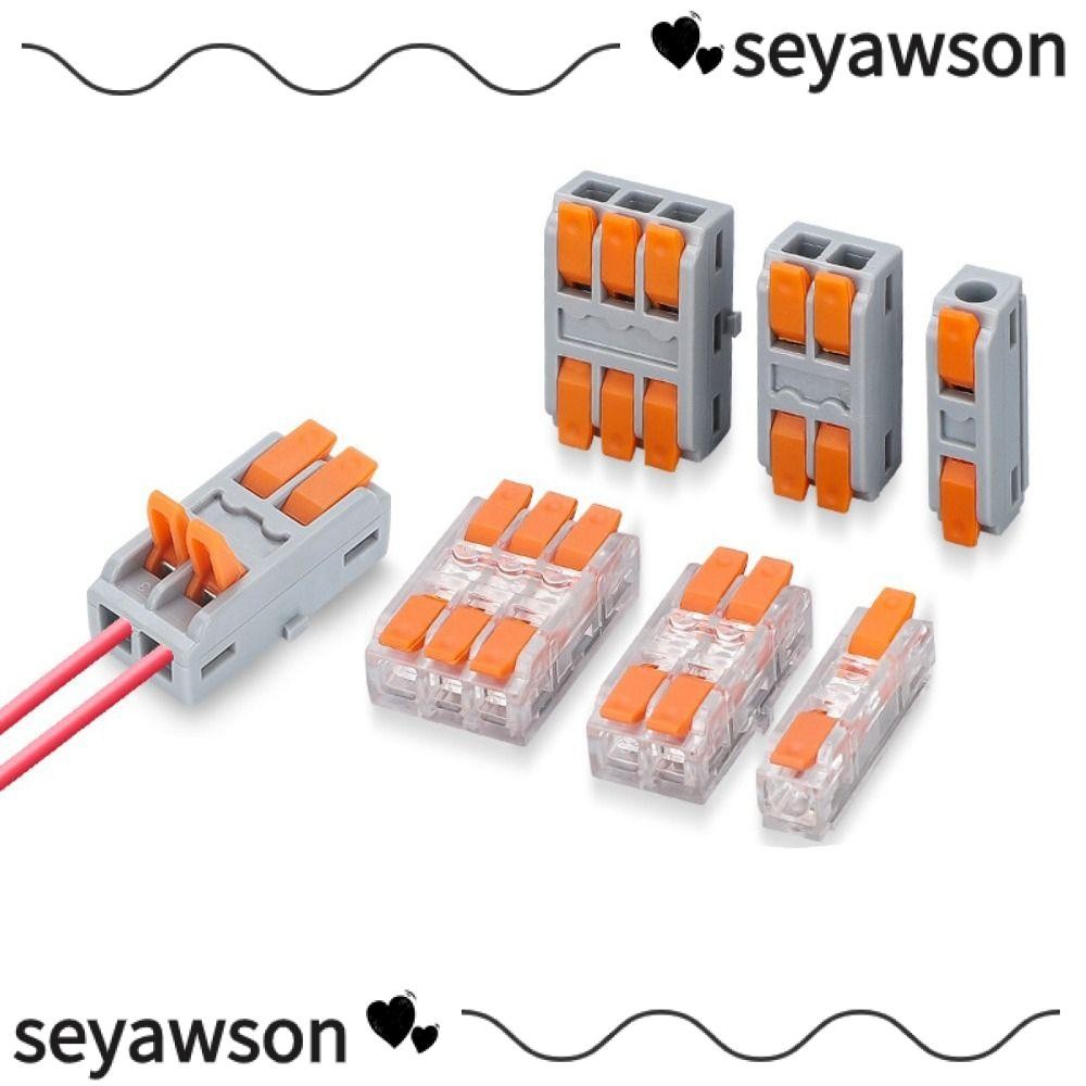 SEYAWSON Quick Terminal Block, Mini Universal Compact Wire Connector ...