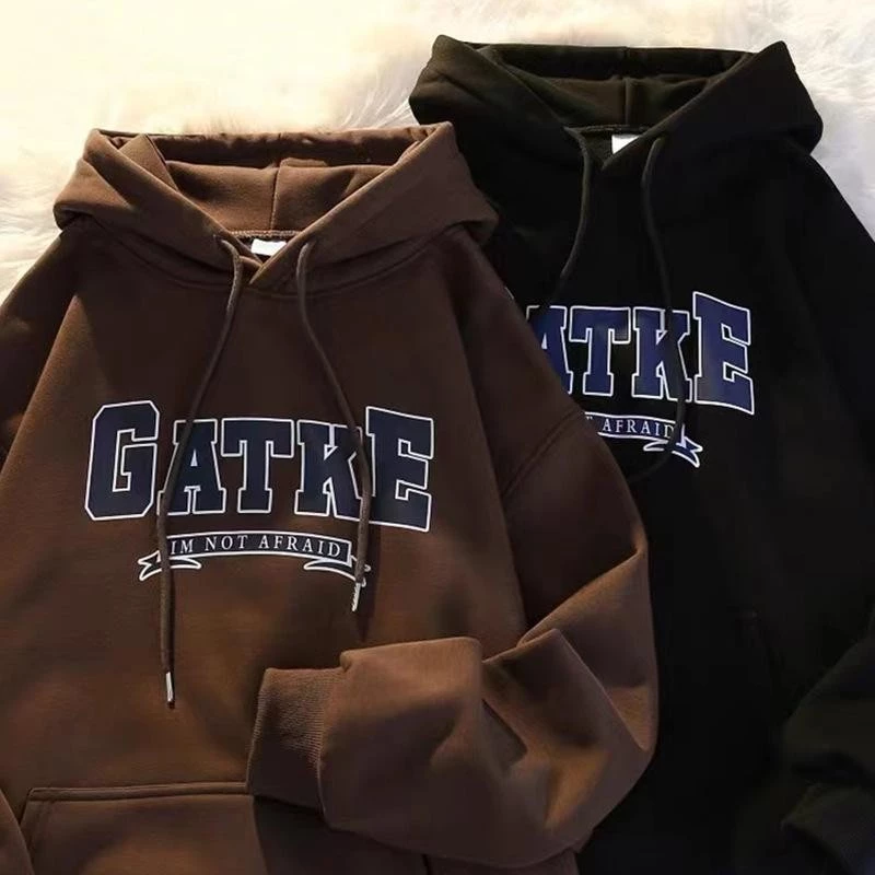 รูปสินค้า MNO.9 Hoodie M248 เสื้อฮู้ด สกรีนอก มีกระเป๋าล้วงด้านหน้า GATKE ผ้าสำลีหนานุ่ม เสื้อกันหนาว เสื้อแขนยาว ฮู้ด
