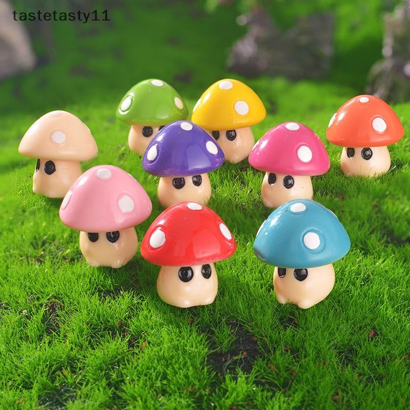 Ta เห็ดFigurine Micro Landscape Home Decor Miniature Fairy Garden