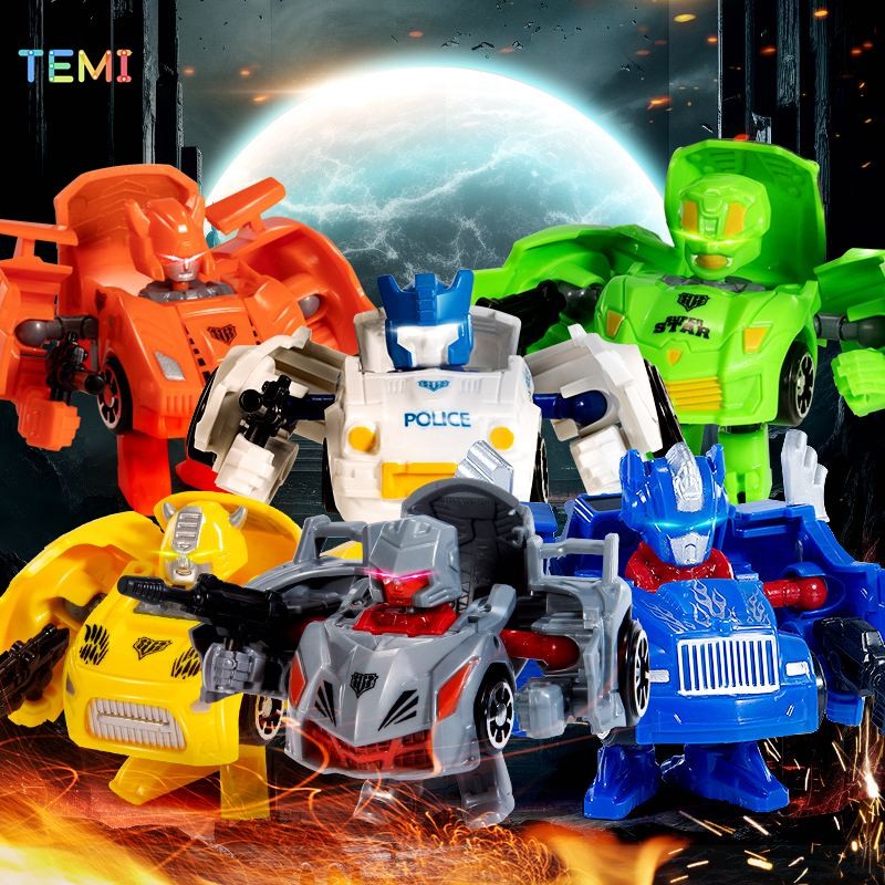 Temi Mini รุ่นหุ่นยนต์รถยนต์หุ่นยนต์ตัวเลขการกระทํา ClassicTransformers ...