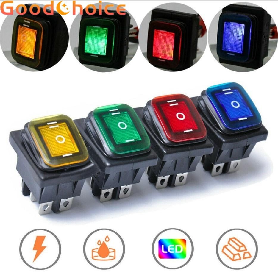 【Good】On Off On Latching 6 Pin Car Boat LED Light Rocker Switch for ...