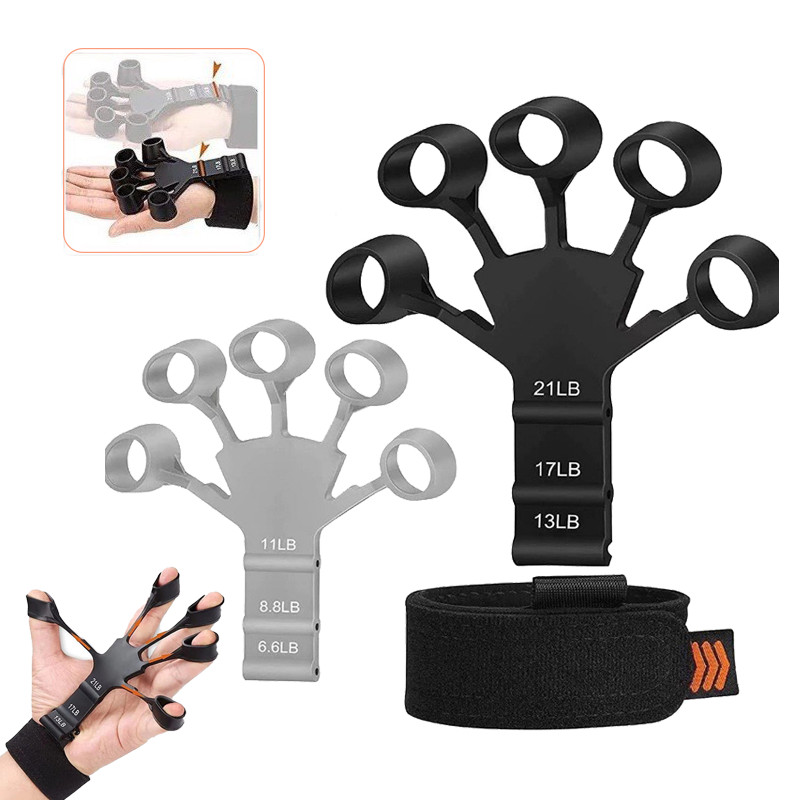ฟิตเนส 13-21 LB นิ้ว Intensifier Grip Strength อุปกรณ์นิ้วมือความ ...
