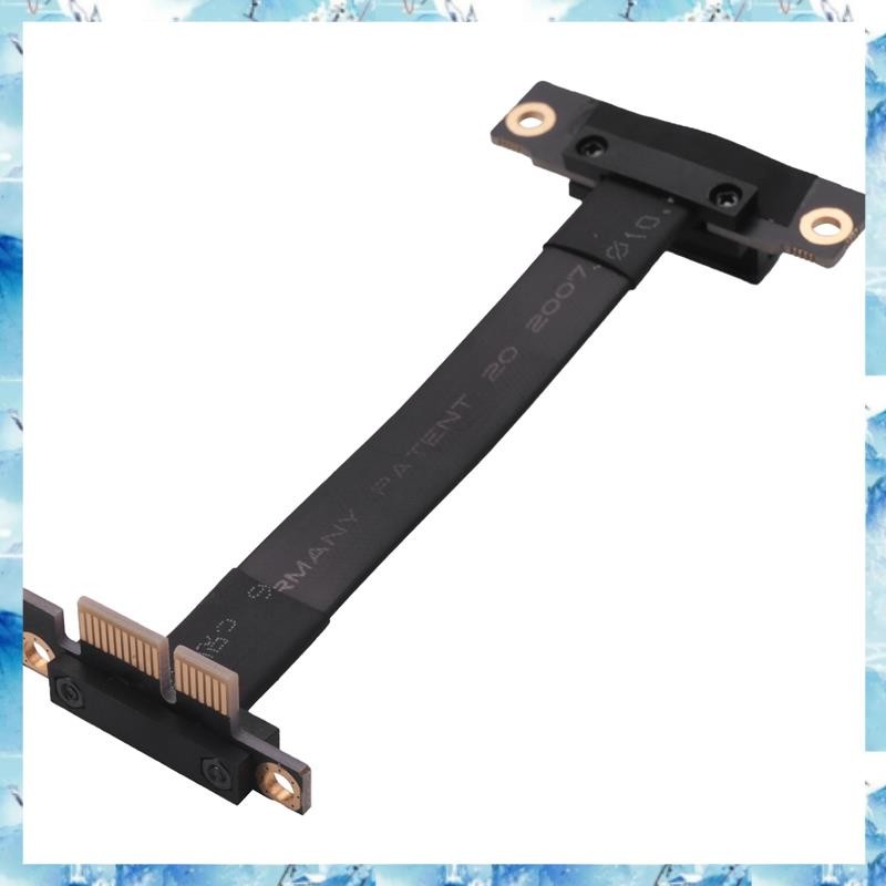 PCIe X1 Riser สาย Dual 90 องศามุมขวา PCIe 3.0 X1 ถึง X1 สายต่อ 8Gbps ...