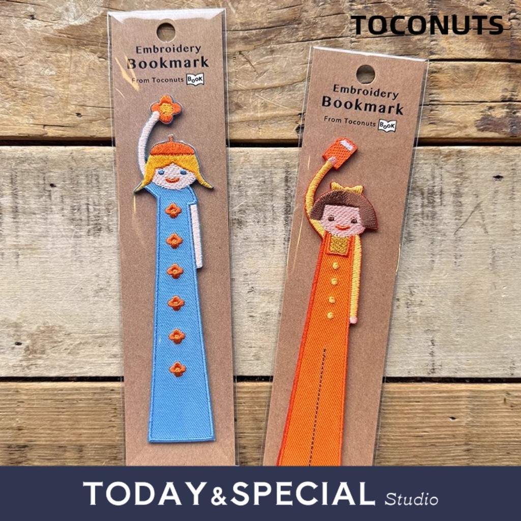 [T & S Studio] Toconuts ปักบุ๊คมาร์คผ้าฝ้ายผ้าลินิน Plush สินค้าใหม่สาว ...