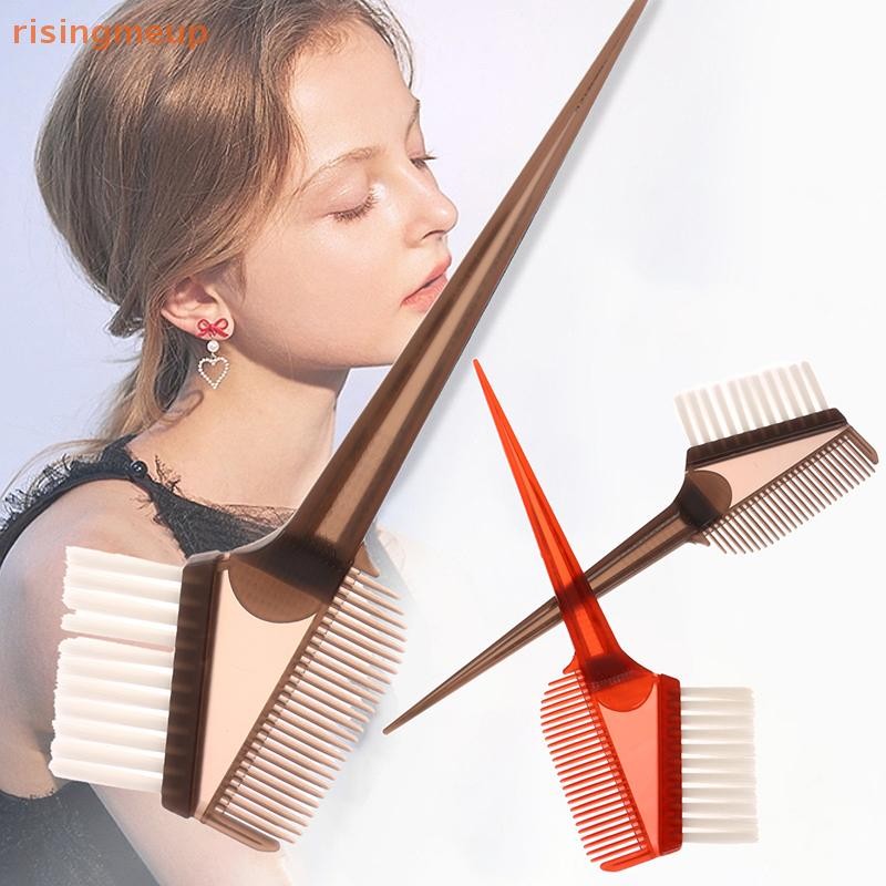 [risingmeup] 1 ชิ้นแปรงทําสีผมสองด้านย้อมผม Applicator Hairdressing หวี ...